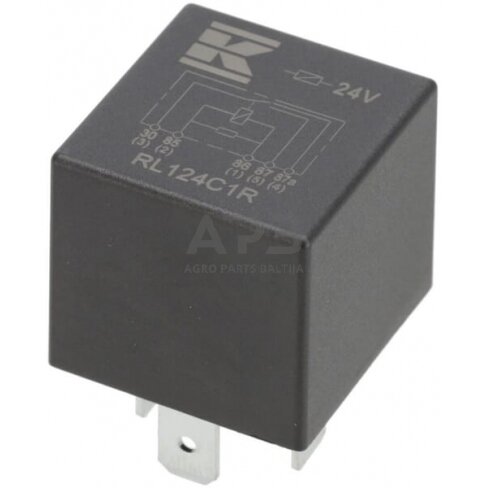 Relė 24V, 5 kontaktų RL124C1R Relė 24V, 5 kontaktų RL124C1R