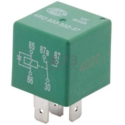 Relė Hella 12V, 5 kontaktų 4RD933332371 Relė Hella 12V, 5 kontaktų 4RD933332371