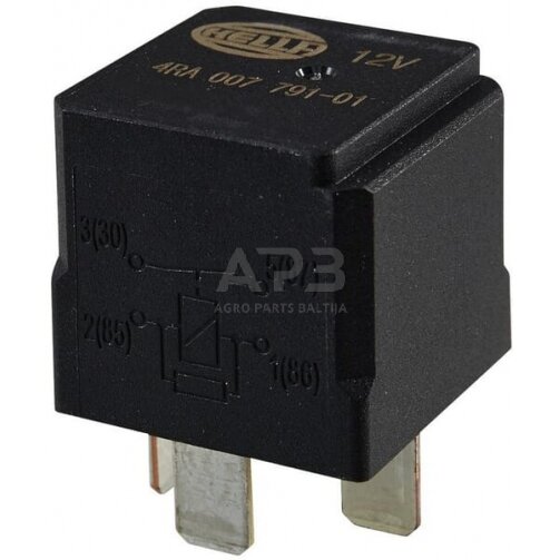 Relė Hella 12V, 4 kontaktų 4RA007791011 Relė Hella 12V, 4 kontaktų 4RA007791011