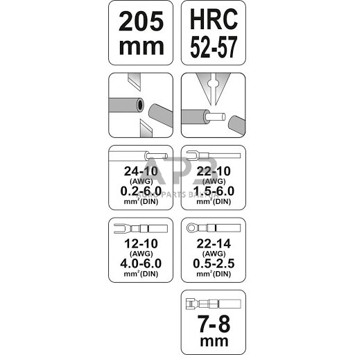 Replės laidų užspaudimui ir nuvalymui 1 Replės laidų užspaudimui ir nuvalymui 1