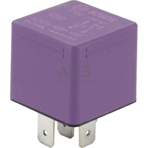 Relė Bosch 12V, 5 kontaktų 0332209151 Relė Bosch 12V, 5 kontaktų 0332209151