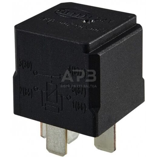 Relė Hella 24V, 5 kontaktų 4RD007903001 Relė Hella 24V, 5 kontaktų 4RD007903001