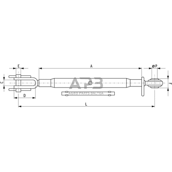 Reguliuojama apatinė traukės rankena 380,00 mm Z824380 1 Reguliuojama apatinė traukės rankena 380,00 mm Z824380 1
