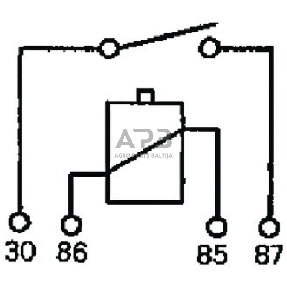 Relė Cobo 12V, 4 kontaktų 180227000001 2 Relė Cobo 12V, 4 kontaktų 180227000001 2