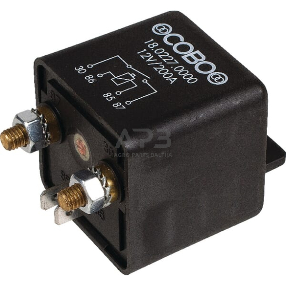 Relė Cobo 12V, 4 kontaktų 180227000001 Relė Cobo 12V, 4 kontaktų 180227000001