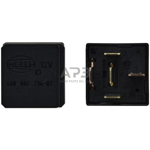 Relė Hella 12V, 5 kontaktų 4RD007794021 2 Relė Hella 12V, 5 kontaktų 4RD007794021 2