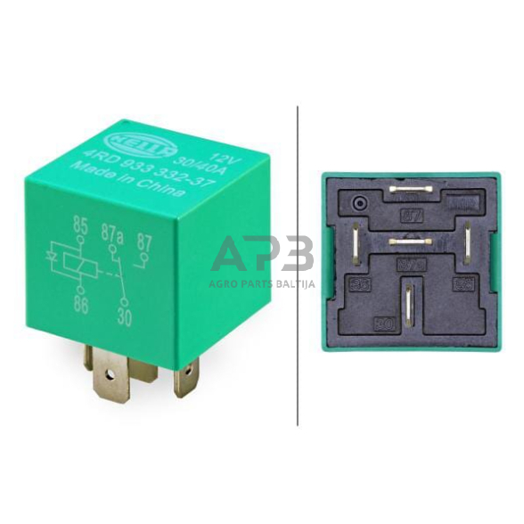 Relė Hella 12V, 5 kontaktų 4RD933332371 3