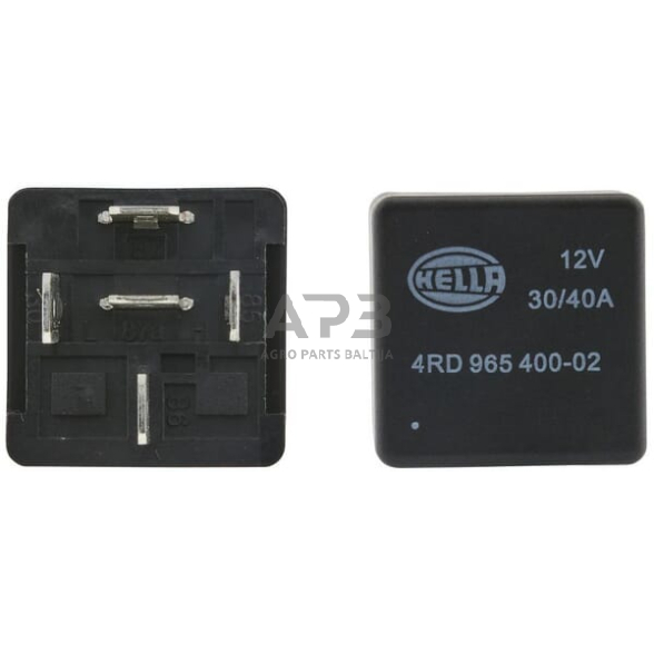 Relė Hella 12V, 5 kontaktų 4RD965400027 2 Relė Hella 12V, 5 kontaktų 4RD965400027 2