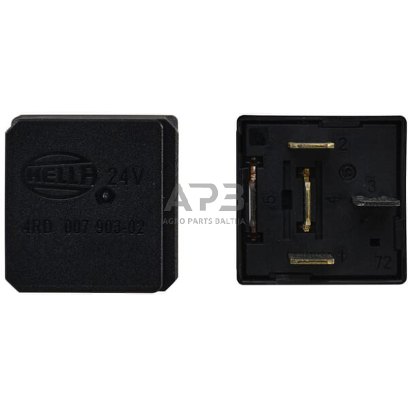 Relė Hella 24V, 5 kontaktų 4RD007903021 2 Relė Hella 24V, 5 kontaktų 4RD007903021 2