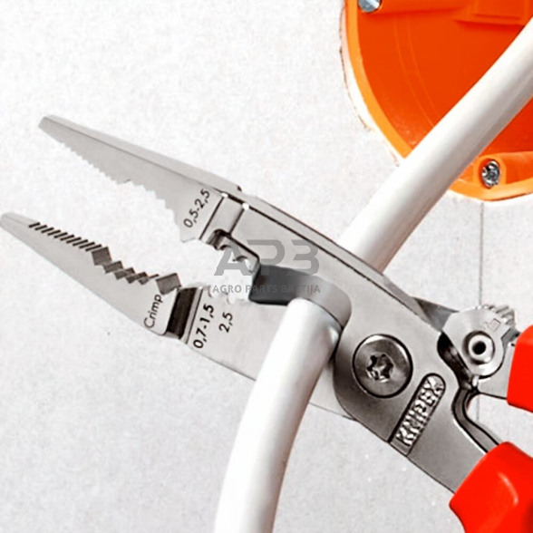 Replės elektros instaliacijos darbams VDE 200mm KNIPEX 6 Replės elektros instaliacijos darbams VDE 200mm KNIPEX 6