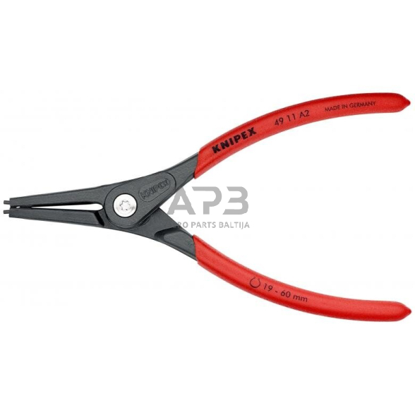 Replės išoriniams žiedams 180mm (Ø19-60mm) KNIPEX Replės išoriniams žiedams 180mm (Ø19-60mm) KNIPEX
