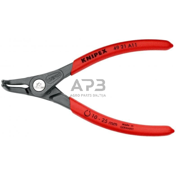 Replės išoriniams žiedams. Lenktos 130mm (Ø10-25mm) KNIPEX Replės išoriniams žiedams. Lenktos 130mm (Ø10-25mm) KNIPEX