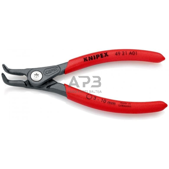 Replės išoriniams žiedams. Lenktos 130mm (Ø3-10mm) KNIPEX 1 Replės išoriniams žiedams. Lenktos 130mm (Ø3-10mm) KNIPEX 1