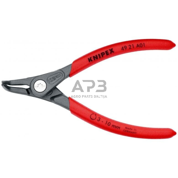 Replės išoriniams žiedams. Lenktos 130mm (Ø3-10mm) KNIPEX Replės išoriniams žiedams. Lenktos 130mm (Ø3-10mm) KNIPEX