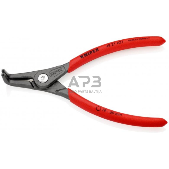 Replės išoriniams žiedams. Lenktos 165mm (Ø19-60mm) KNIPEX 2 Replės išoriniams žiedams. Lenktos 165mm (Ø19-60mm) KNIPEX 2