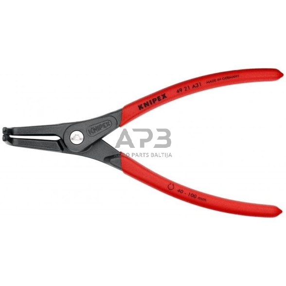 Replės išoriniams žiedams. Lenktos 210mm (Ø40-100mm) KNIPEX Replės išoriniams žiedams. Lenktos 210mm (Ø40-100mm) KNIPEX