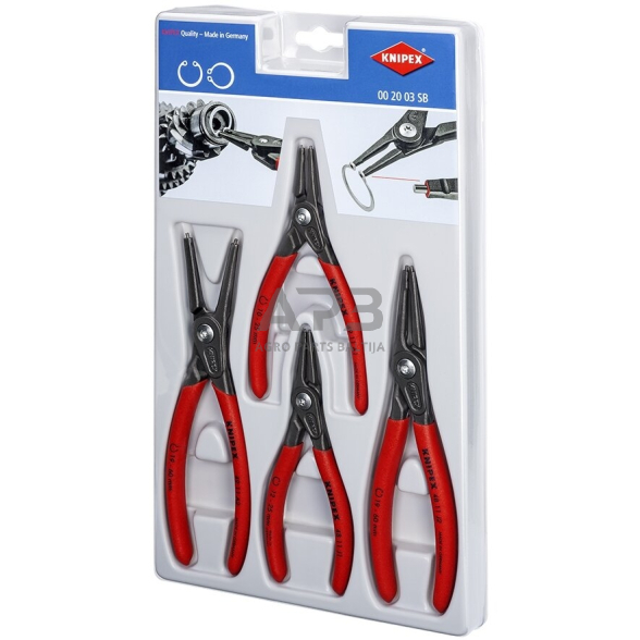 Replių fiksavimo žiedams rinkinys 4vnt. KNIPEX 1 Replių fiksavimo žiedams rinkinys 4vnt. KNIPEX 1