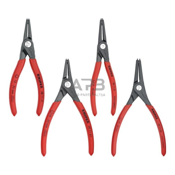 Replių fiksavimo žiedams rinkinys 4vnt. KNIPEX 3 Replių fiksavimo žiedams rinkinys 4vnt. KNIPEX 3