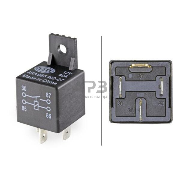 Relė Hella 12V, 4 kontaktų 4RA965400071 3