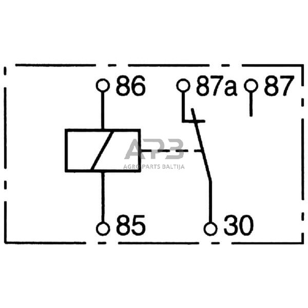 Relė Bosch 12V, 5 kontaktų 0332209150 2