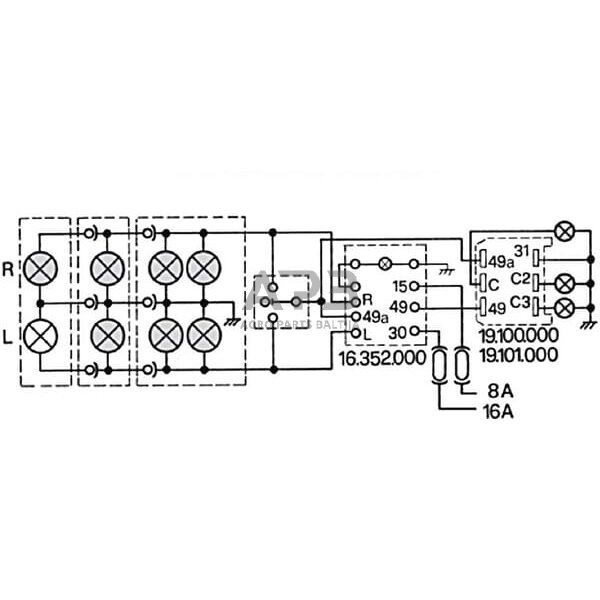 Relė Cobo 8-18V, 6 kontaktų 1900730000 3