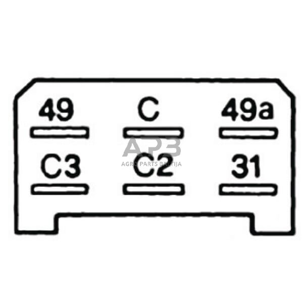 Relė Cobo 8-18V, 6 kontaktų 1900960000 1 Relė Cobo 8-18V, 6 kontaktų 1900960000 1