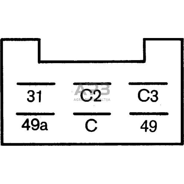Relė Hella 12V, 6 kontaktų 4DN008768151 4 Relė Hella 12V, 6 kontaktų 4DN008768151 4