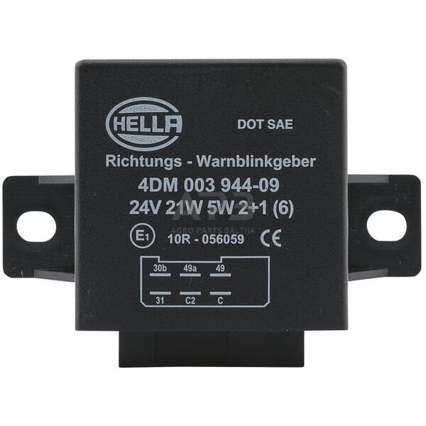 Relė Hella 24V, 6 kontaktų 4DM003944091 1