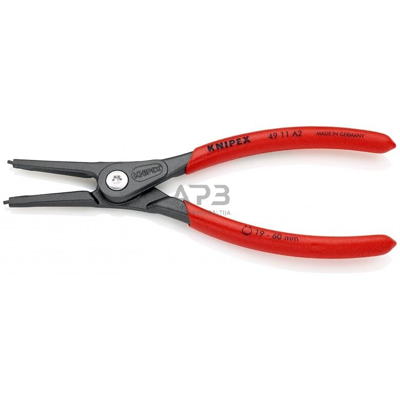 Replės išoriniams žiedams 180mm (Ø19-60mm) KNIPEX 1 Replės išoriniams žiedams 180mm (Ø19-60mm) KNIPEX 1