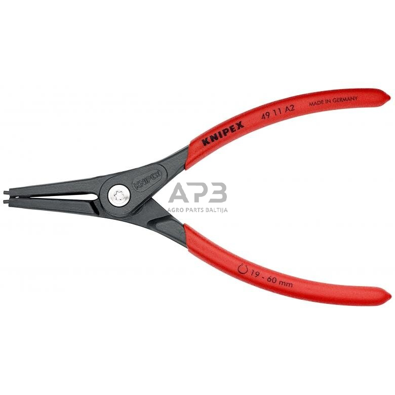 Replės išoriniams žiedams 180mm (Ø19-60mm) KNIPEX Replės išoriniams žiedams 180mm (Ø19-60mm) KNIPEX