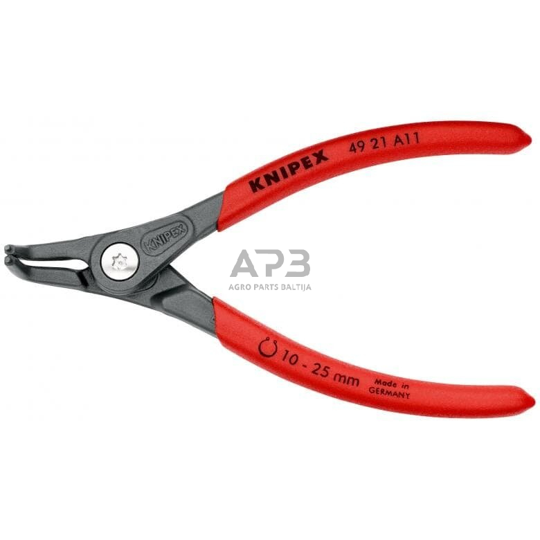 Replės išoriniams žiedams. Lenktos 130mm (Ø10-25mm) KNIPEX Replės išoriniams žiedams. Lenktos 130mm (Ø10-25mm) KNIPEX
