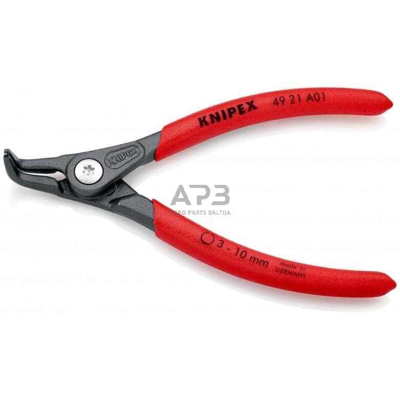 Replės išoriniams žiedams. Lenktos 130mm (Ø3-10mm) KNIPEX 2 Replės išoriniams žiedams. Lenktos 130mm (Ø3-10mm) KNIPEX 2