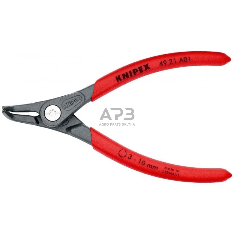 Replės išoriniams žiedams. Lenktos 130mm (Ø3-10mm) KNIPEX Replės išoriniams žiedams. Lenktos 130mm (Ø3-10mm) KNIPEX