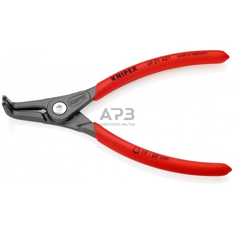 Replės išoriniams žiedams. Lenktos 165mm (Ø19-60mm) KNIPEX 2 Replės išoriniams žiedams. Lenktos 165mm (Ø19-60mm) KNIPEX 2