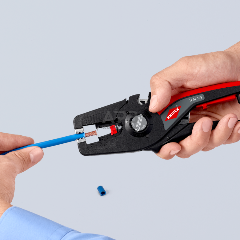 Replės laidų nuvalymui 195mm (0.08–16.0) KNIPEX PreciStrip16 9 Replės laidų nuvalymui 195mm (0.08–16.0) KNIPEX PreciStrip16 9