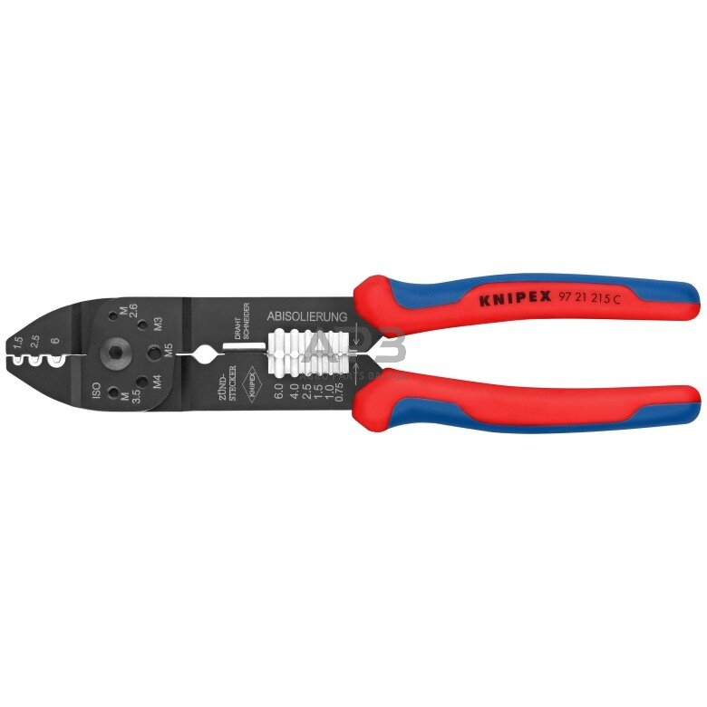 Replės laidų užspaudimui ir nuvalymui 230mm KNIPEX Replės laidų užspaudimui ir nuvalymui 230mm KNIPEX