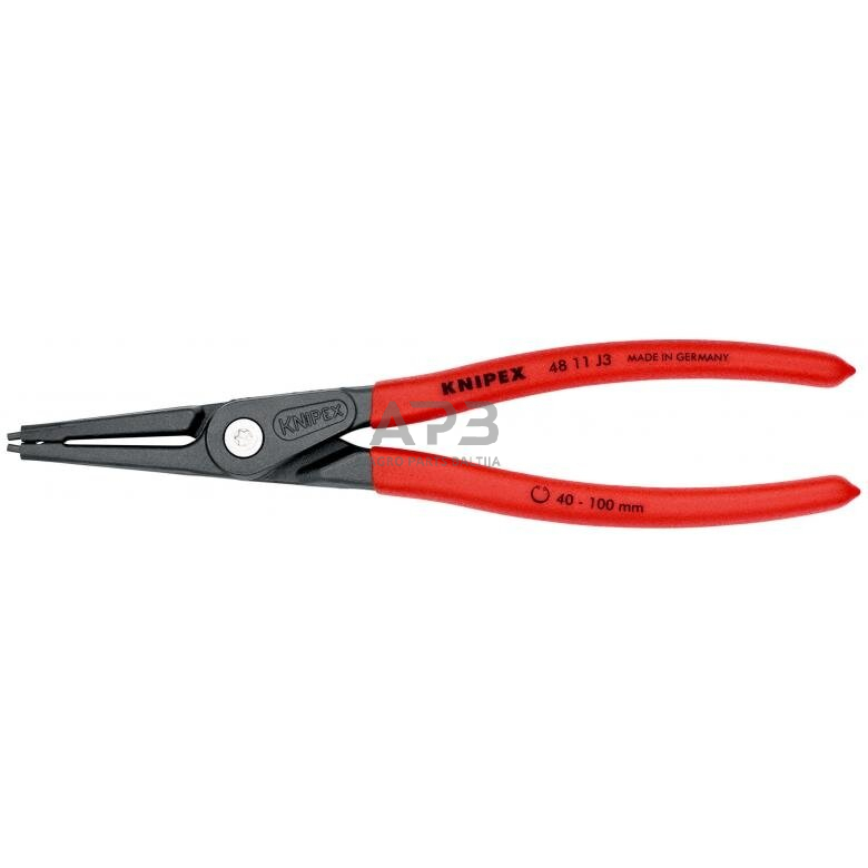 Replės vidiniams žiedams 225mm (Ø40-100mm) KNIPEX Replės vidiniams žiedams 225mm (Ø40-100mm) KNIPEX