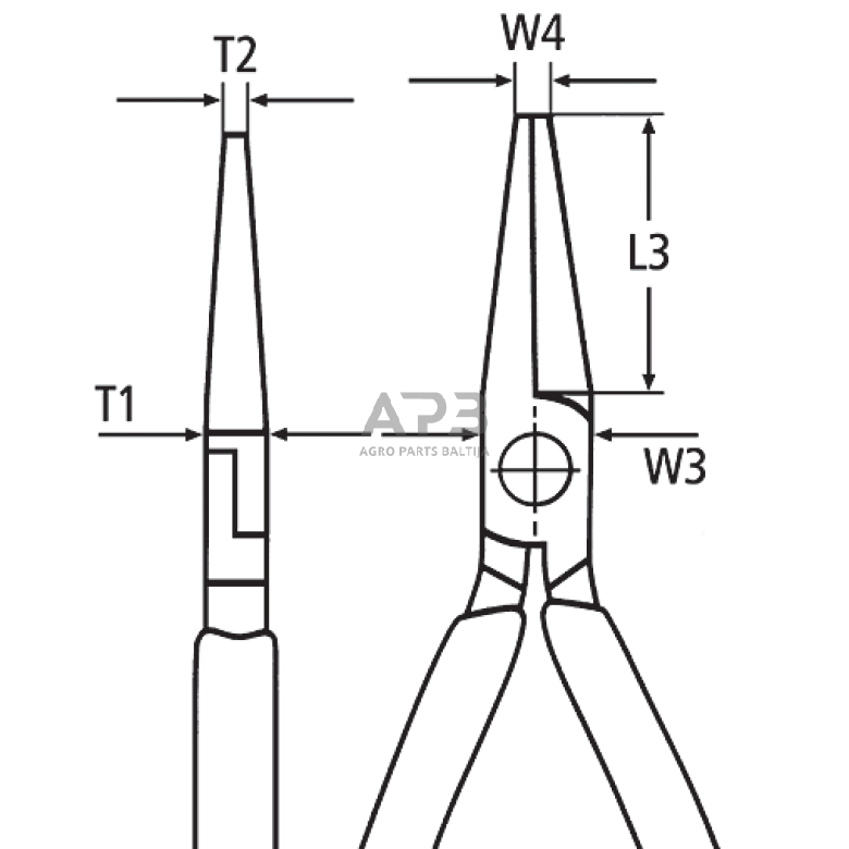Replės žvakėms 200mm KNIPEX 4 Replės žvakėms 200mm KNIPEX 4