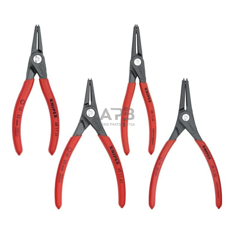 Replių fiksavimo žiedams rinkinys 4vnt. KNIPEX 3 Replių fiksavimo žiedams rinkinys 4vnt. KNIPEX 3