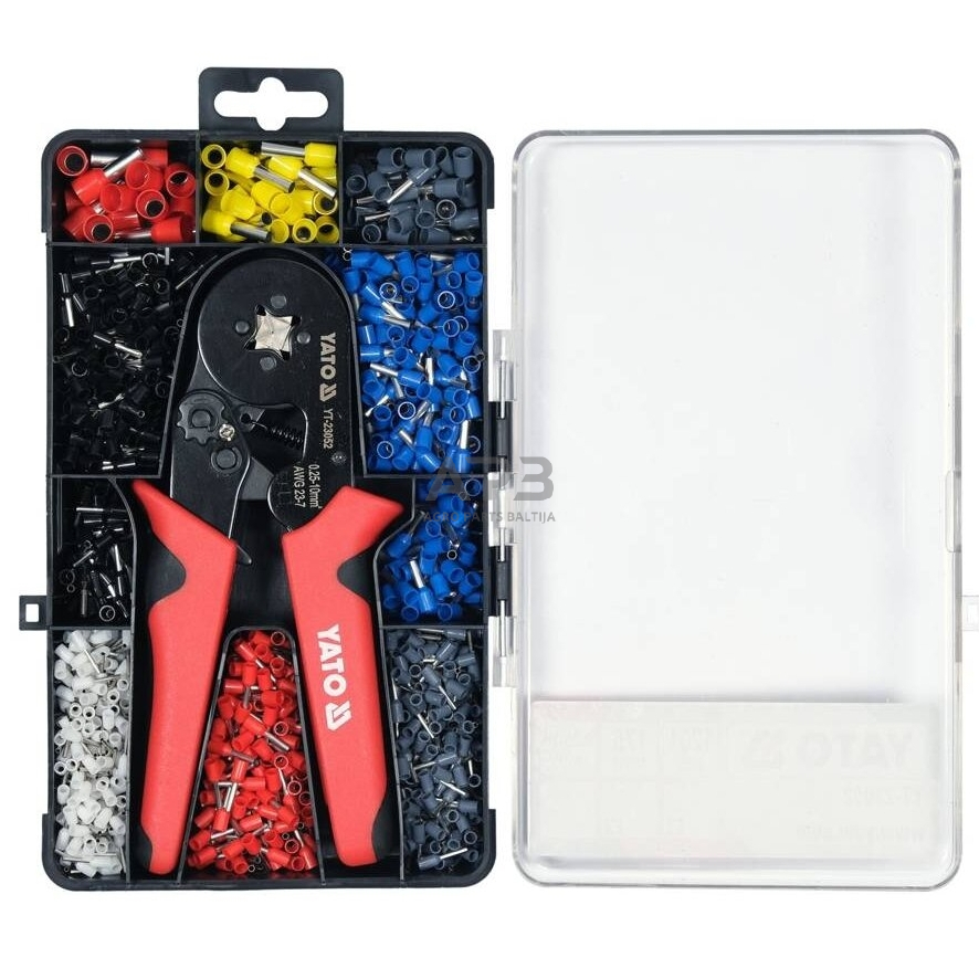 Replės jungčių užspaudimui su izol. antgalių rinkinys Replės jungčių užspaudimui su izol. antgalių rinkinys