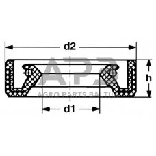 Riebokšlis 17x30x7mm Bosch Rexroth 1510283008