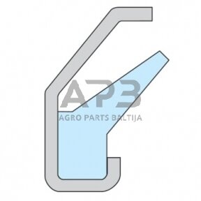Riebokšlis (salnikas) Alphaseal RCL 30x48x4,5 AS304845RCLP001