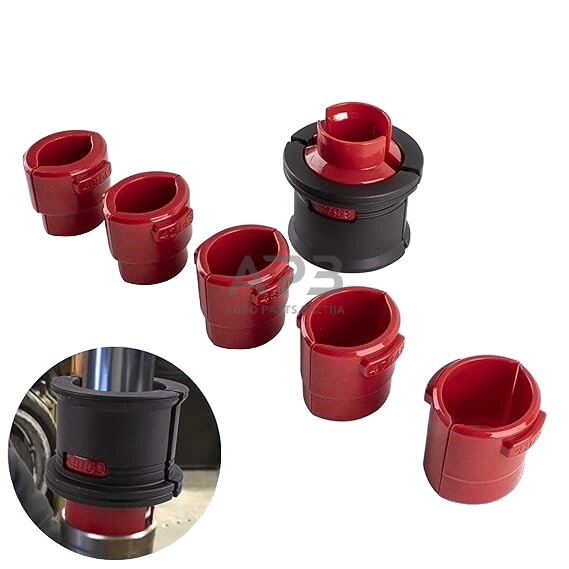 Riebokšlių montavimo įrankis motociklų amortizatoriams 35-50mm rinkinys 14vnt. 1 Riebokšlių montavimo įrankis motociklų amortizatoriams 35-50mm rinkinys 14vnt. 1