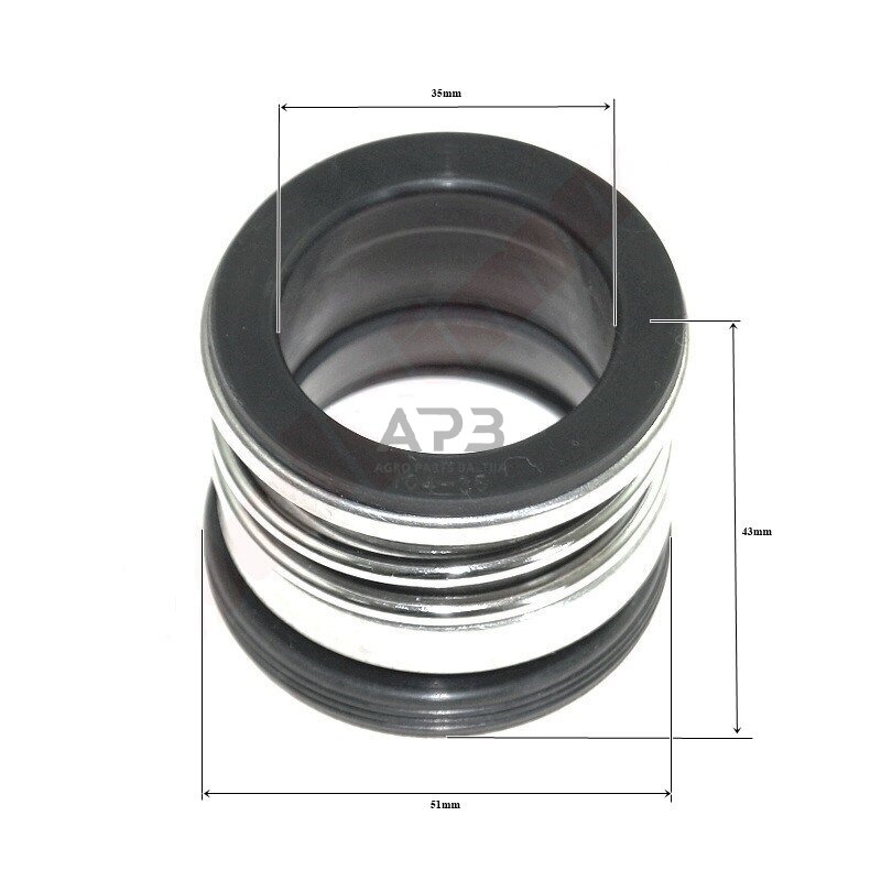 Riebokšlis vandens pompos 35 mm 104-35 Riebokšlis vandens pompos 35 mm 104-35