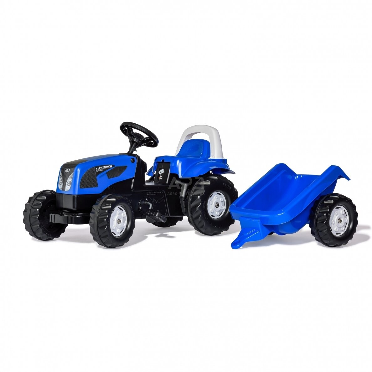 Rolly Toys traktorius su pedalais ir priekaba, 011841