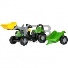 Rolly Toys traktorius su pedalais ir priekaba, 023196