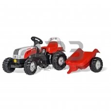 Rolly Toys traktorius su pedalais ir priekaba, 012510