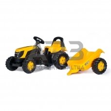 Rolly Toys traktorius su pedalais ir priekaba, 012619