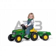 Rolly Toys traktorius John Deere su priekaba 012190