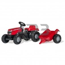 Rolly Toys traktorius su pedalais ir priekaba, 012305